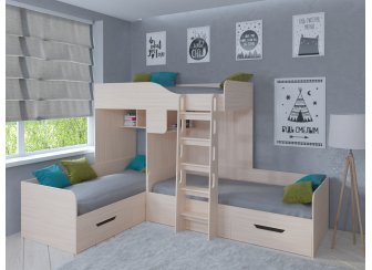 Двухъярусная кровать Трио