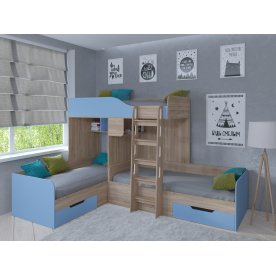 Двухъярусная кровать Трио