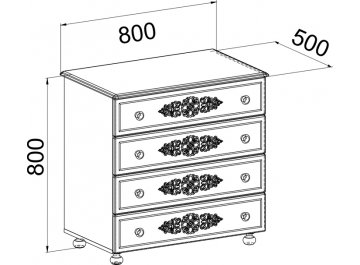 Комод Ассоль плюс АС-5