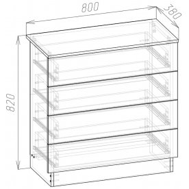 Комод Дачник ДК4