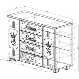 Комод ДримСтар ДС-13