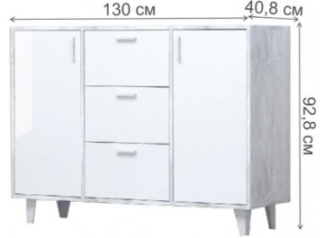 Комод Эго К-2 на ножках