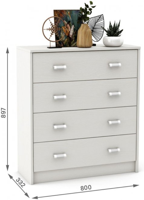 Комод Имидж-804 белый