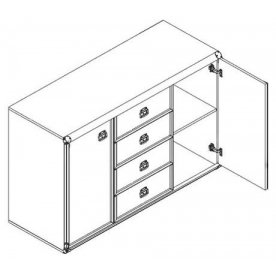 Комод Индиана JKOM 2D4S