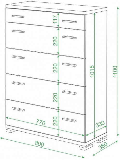 Комод КМ-2 Ш шамони