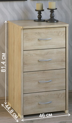 Комод КМ-40 дуб сонома
