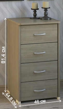 Комод КМ-40 ясень светлый