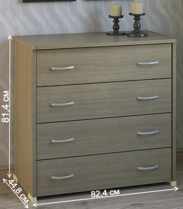 Комод КМ-41 ясень светлый