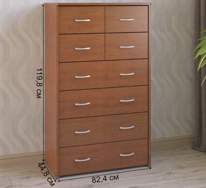 Комод КМ-63 вишня