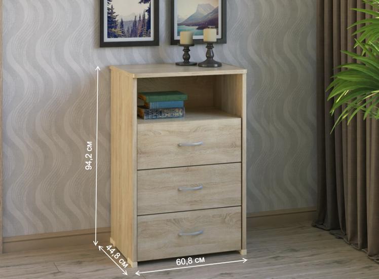 Комод КВ-33 дуб сонома