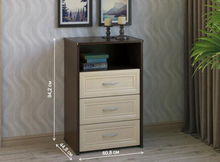 Комод КВ-33 венге / дуб молочный