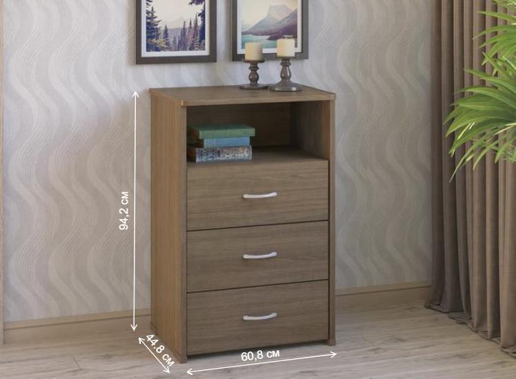 Комод КВ-33 ясень темный