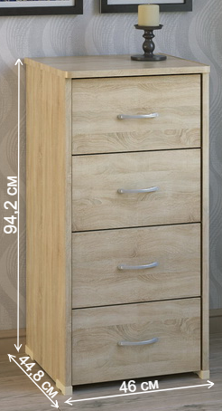 Комод КВ-40 дуб сонома