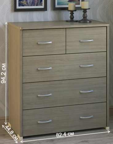 Комод КВ-42 ясень светлый