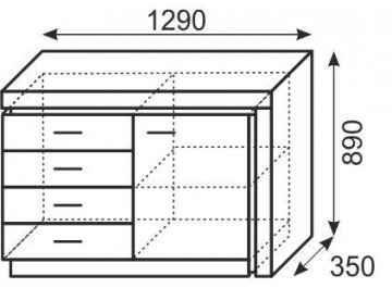 Комод Люмен 3