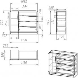 Комод Мебелеф-32