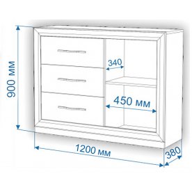 Комод Нобиле Км-120/38 ФС НН