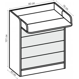 Комод Бриз Волна