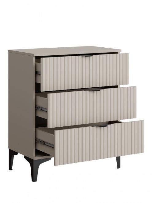 Комод ridberg andre 3Я кашемир / черный