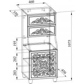 Комод Соня Премиум СО-18К