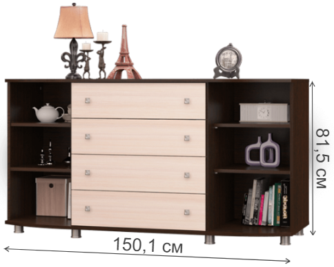 Комод Соната-11 светлый 