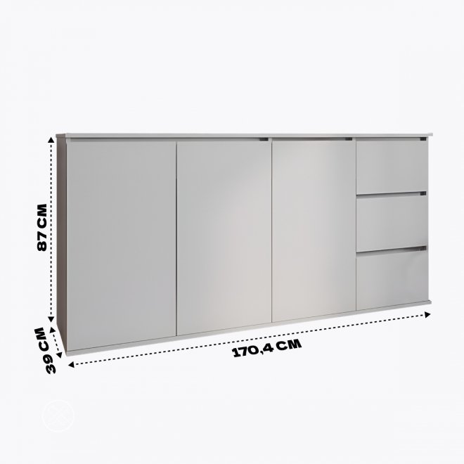 Комод Сура 1704 белый