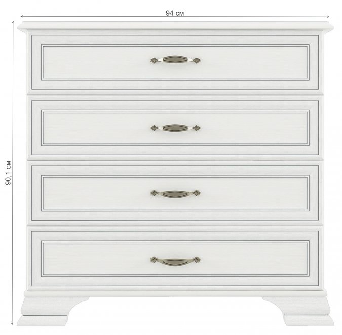 Комод Tiffany 4S вудлайн кремовый