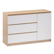 дуб сонома / белый