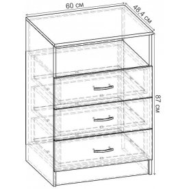 Комод Уют-1.4 К.050.600-01