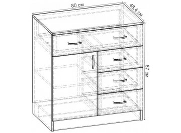Комод Уют-2.13 К.065.800-01