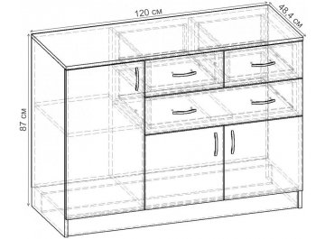 Комод Уют-3.10 К.077.1200-01