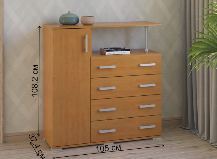 Комод Вента-10 груша левый