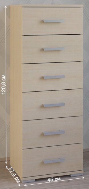 Комод Вента-86 дуб молочный