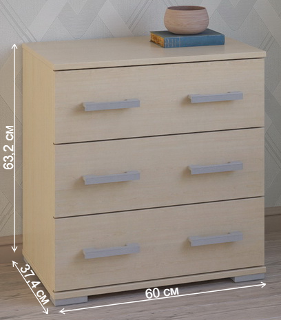 Комод Вента-90 дуб молочный