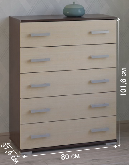 Комод Вента-98 венге / дуб молочный