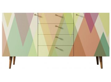 Комод Воаб орех / принт 16