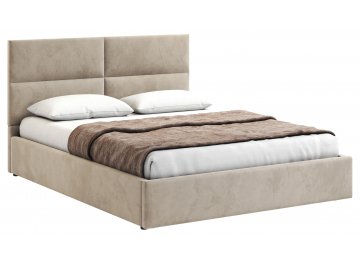 Двуспальная кровать Афродита-4 велюр bingo yellow