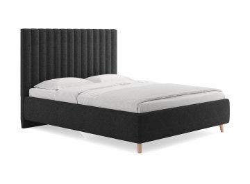 Двуспальная кровать Amanda графитовый кашемир