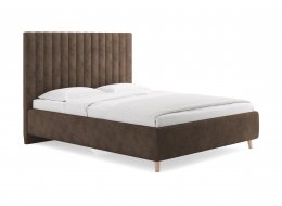 Двуспальная кровать Amanda 180x200 с основанием энигма шоколад