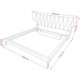 Двуспальная кровать GC1801