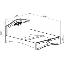 Двуспальная кровать Ассоль АС-113K плюс