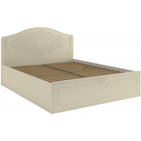 Двуспальная кровать Ассоль плюс АС-30 160х200 с ПМ ваниль