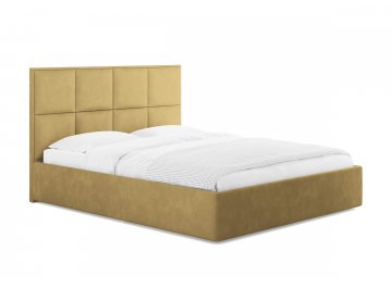 Двуспальная кровать Helga горчичный эвита