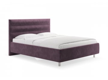 Двуспальная кровать Linda лаванда микровелюр