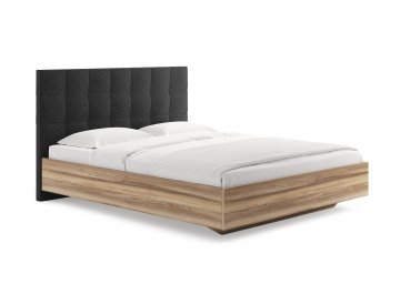 Двуспальная кровать Luiza графитовый кашемир