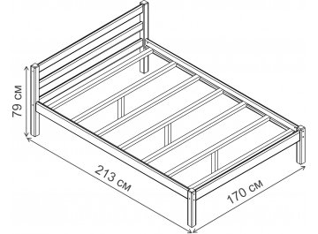 Двуспальная кровать Рино