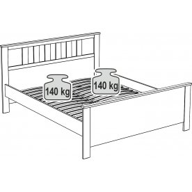 Двуспальная кровать Сага