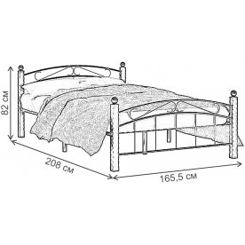 Двуспальная кровать Стиц-15