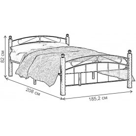 Двуспальная кровать Стиц-15