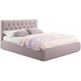 Двуспальная кровать Verona 160х200 лиловый велюр